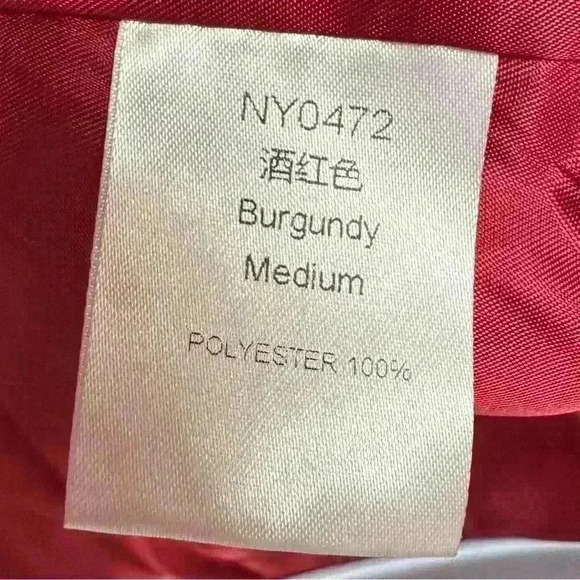 Furry Burgundy Jacket (45) - Picture 10 of 10